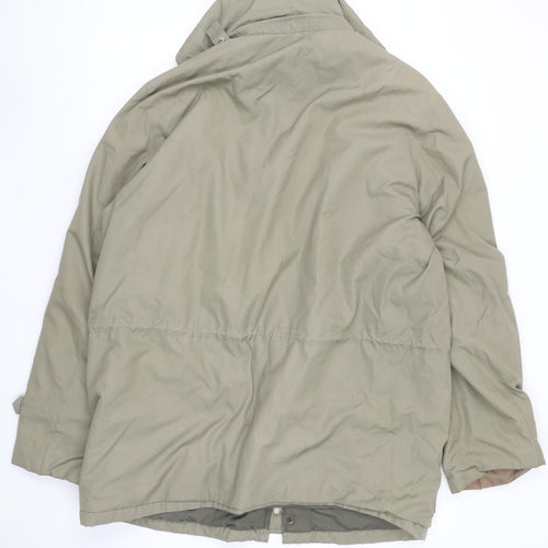 Rikson Touring Men’s Green Parka Jacket Size 54 Regular Fit Hooded