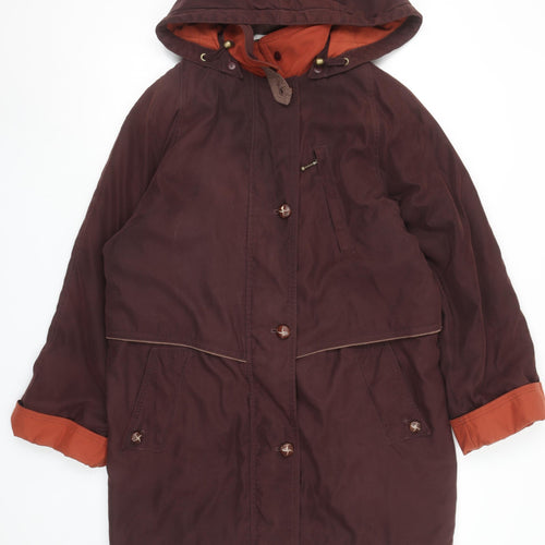 Marks and Spencer Women’s Brown Hooded Parka Coat Size 10