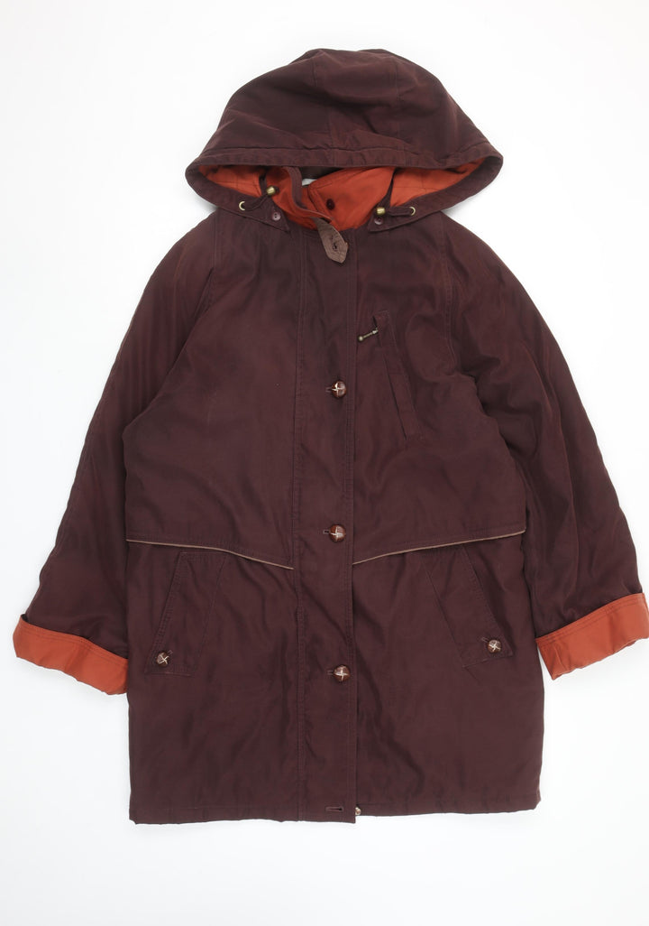 Marks and Spencer Women’s Brown Hooded Parka Coat Size 10