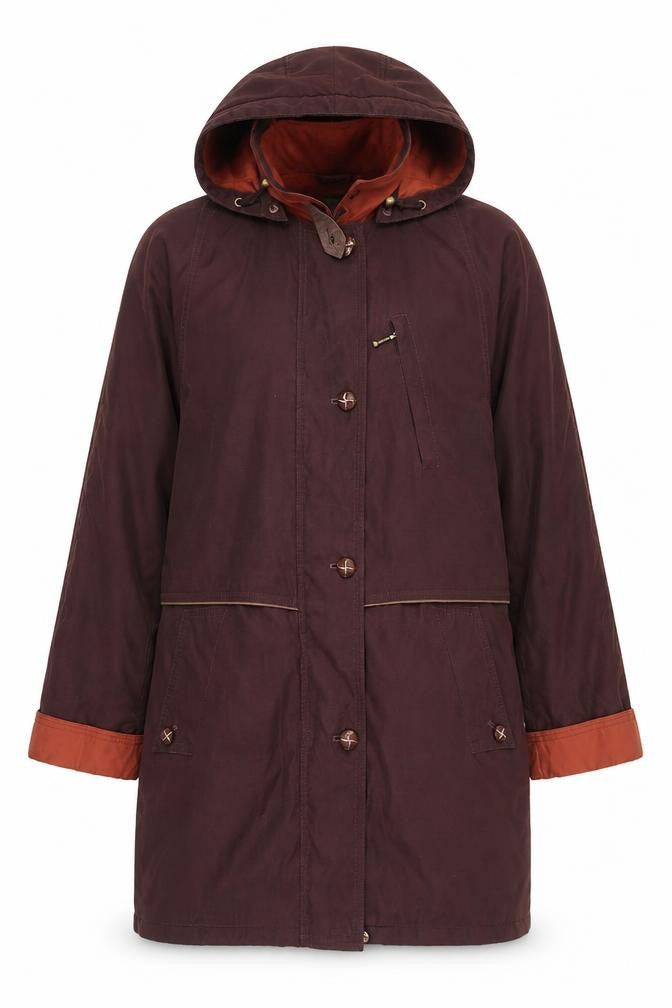 Marks and Spencer Women’s Brown Hooded Parka Coat Size 10