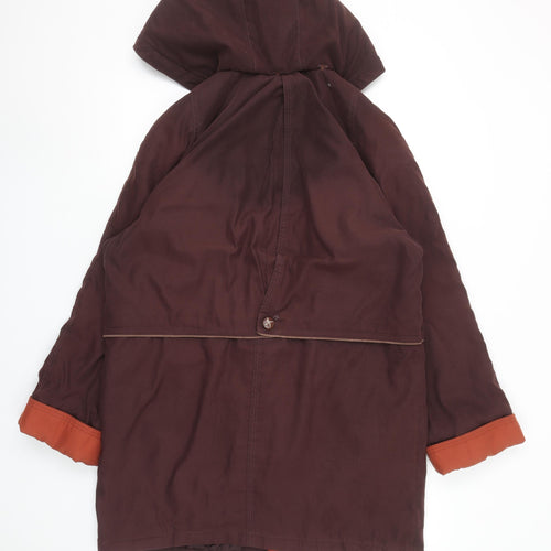 Marks and Spencer Women’s Brown Hooded Parka Coat Size 10