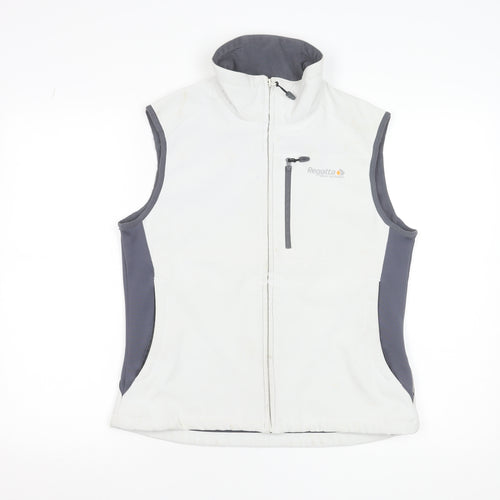 Regatta Womens White Softshell Waistcoat Size 14 Water Resistant Outdoor