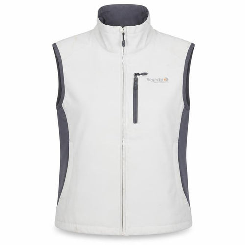 Regatta Womens White Softshell Waistcoat Size 14 Water Resistant Outdoor