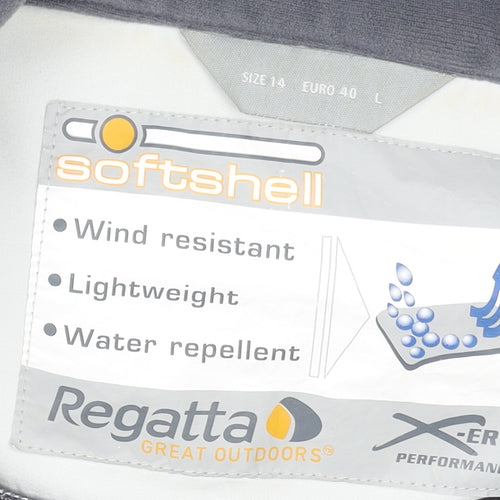 Regatta Womens White Softshell Waistcoat Size 14 Water Resistant Outdoor