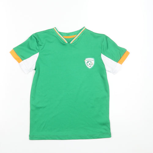Dunnes Stores Boys Green Ireland Football Jersey T-Shirt 7-8 Years