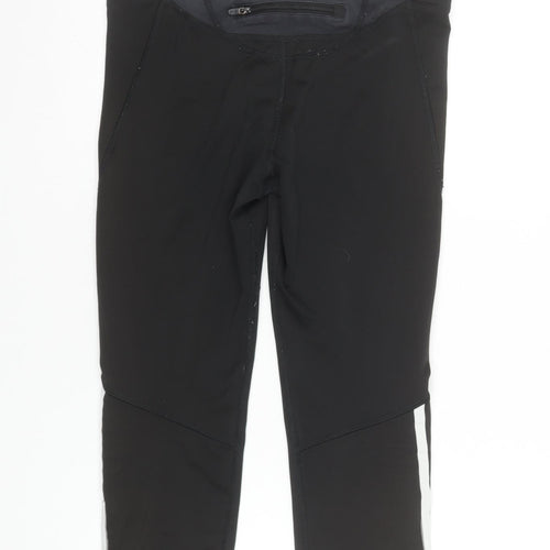 Adidas Women's Black Capri Leggings Size 12 Clima365 Stretch Activewear