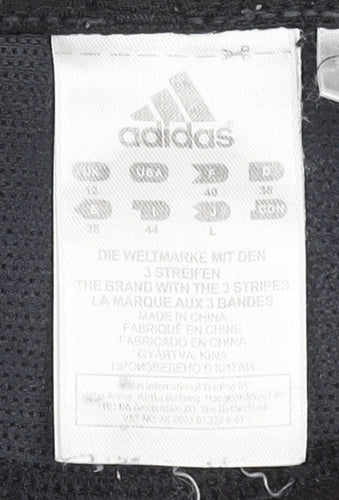 Adidas Women's Black Capri Leggings Size 12 Clima365 Stretch Activewear