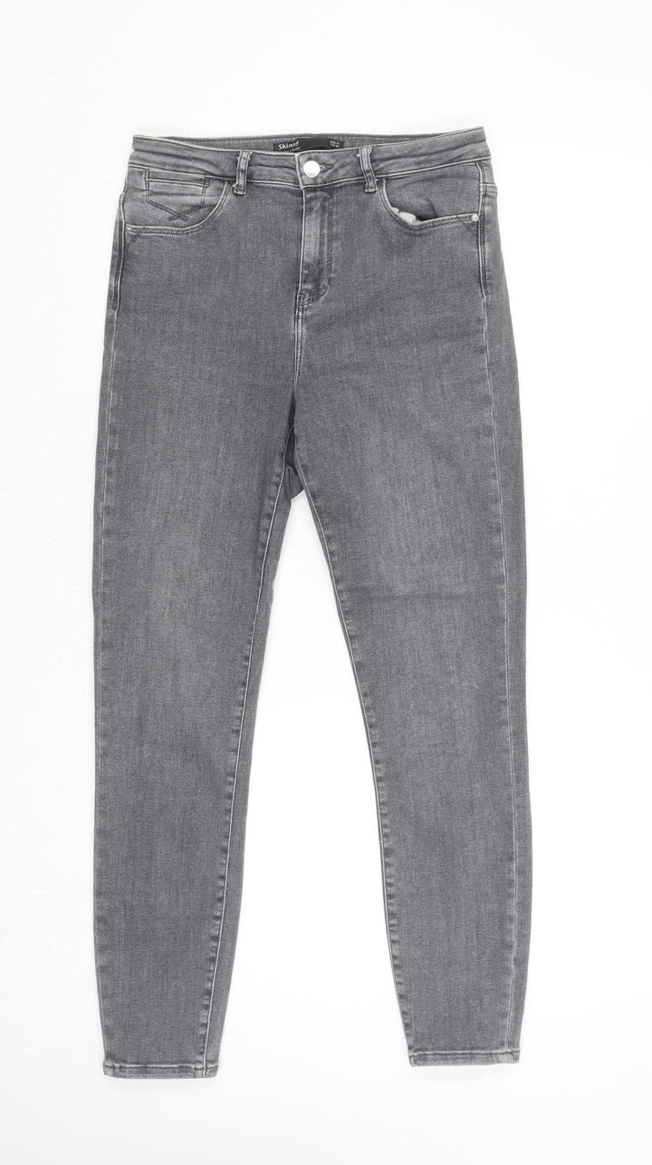 St. Bernard for Dunnes Stores Women's Light Grey Skinny Jeans Size 12 Regular