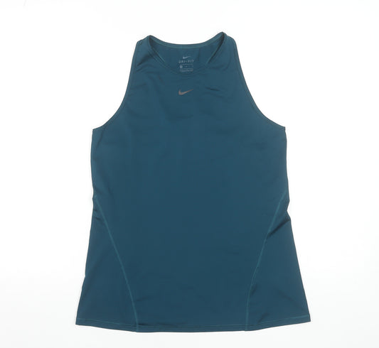 Nike Women’s Blue Dri-FIT Tank Top Size M Athletic Sleeveless Gymwear