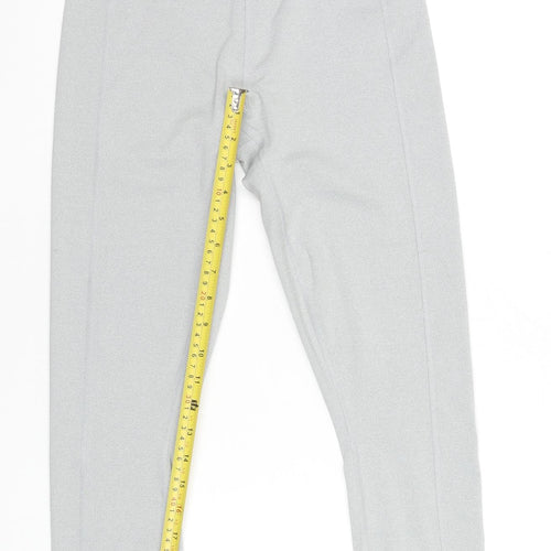 Puma Womens Grey Small Elastic Waist Gym Leggings