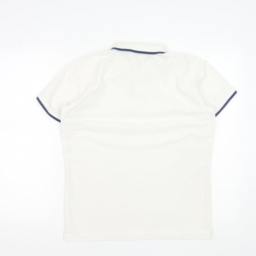UNIQLO Men's White Polo Shirt L Short Sleeve Polyester Casual