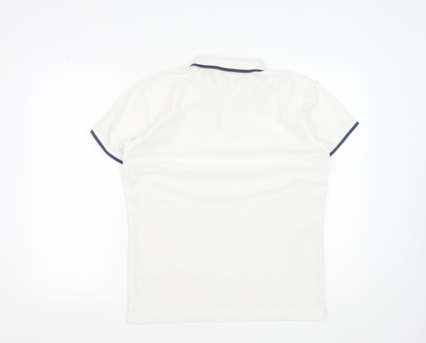 UNIQLO Men's White Polo Shirt L Short Sleeve Polyester Casual