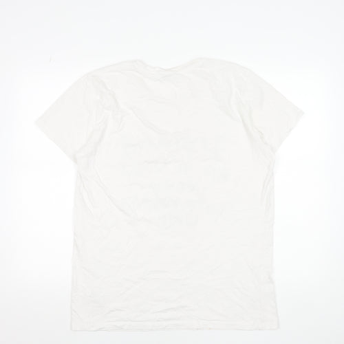 Designed Within Denmark Women's White Funny Ireland T-Shirt L