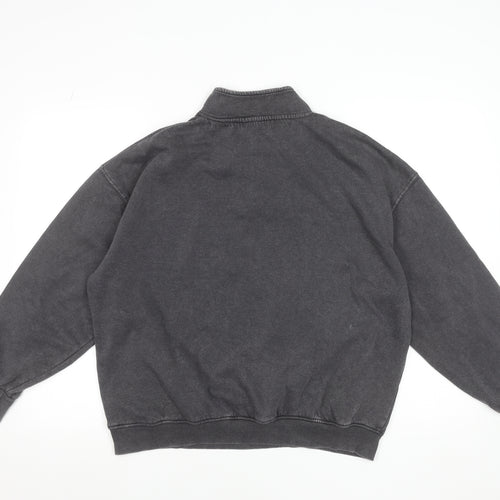 Dunnes Women’s Charcoal 1/4 Zip Brooklyn NYC Sweatshirt Size M