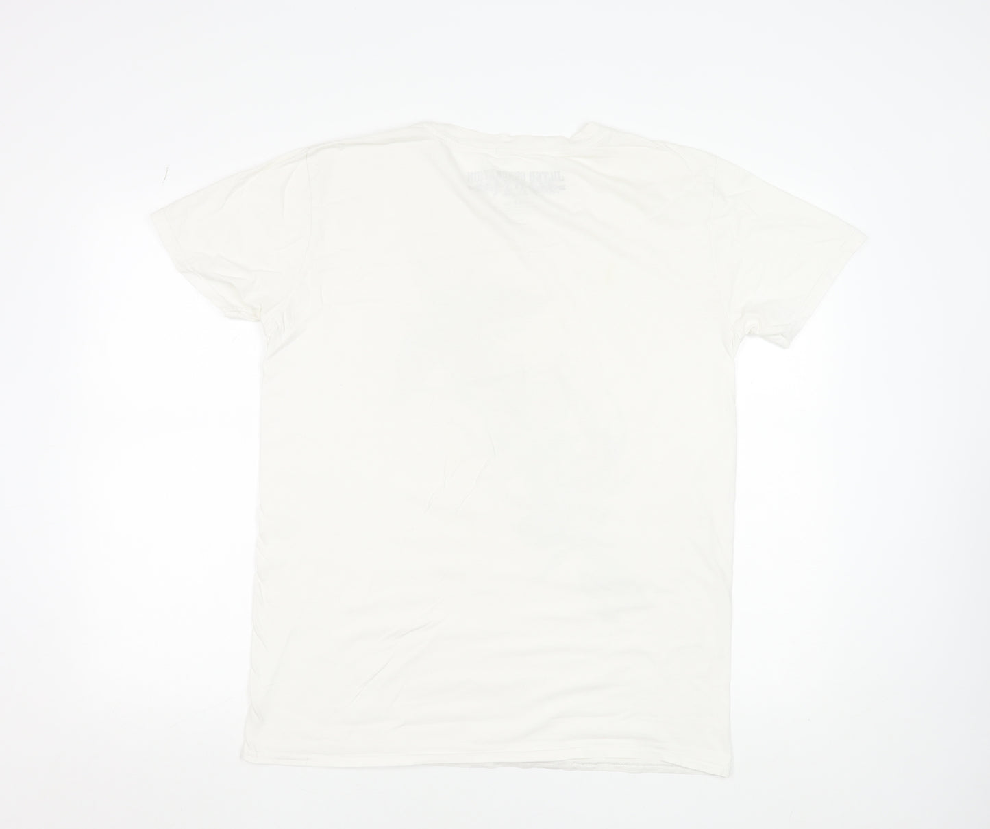 Jilted Generation Men's White Cotton Graphic Bird Art T-Shirt L
