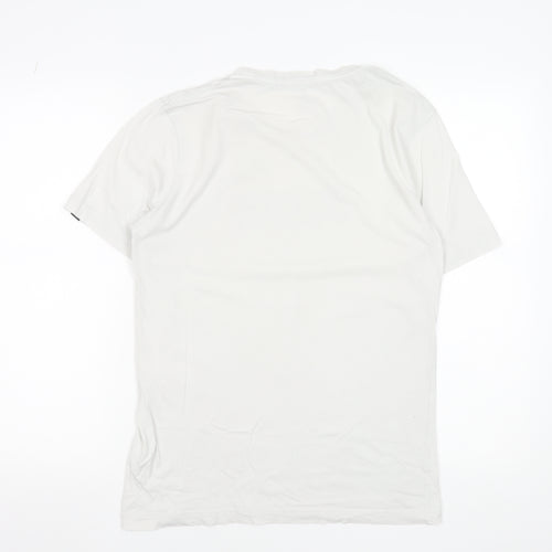 Puma Men's White Short Sleeve Sports Crew Neck T-Shirt Size S