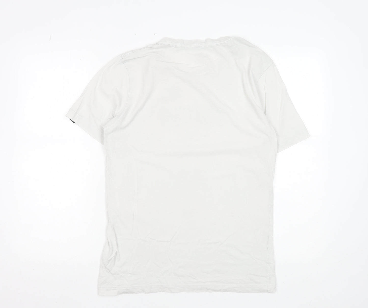 Puma Men's White Short Sleeve Sports Crew Neck T-Shirt Size S
