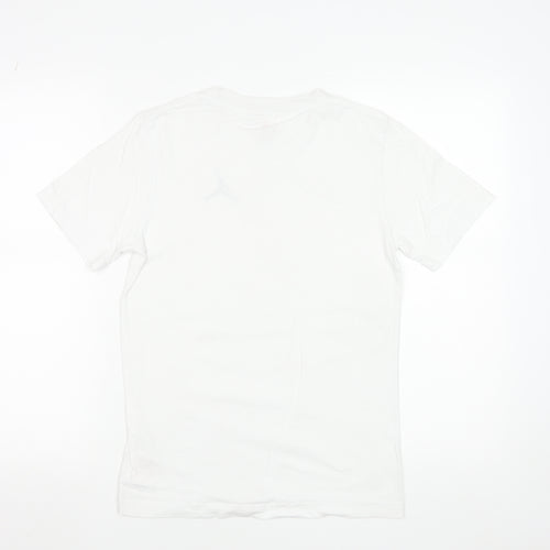Jordan Teens White Cotton Crew Neck Short Sleeve Sports T-Shirt 12 Plus