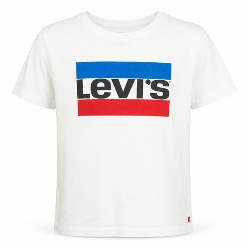 Levi's Boys White Graphic Logo Cotton T-Shirt 14 Years 164cm