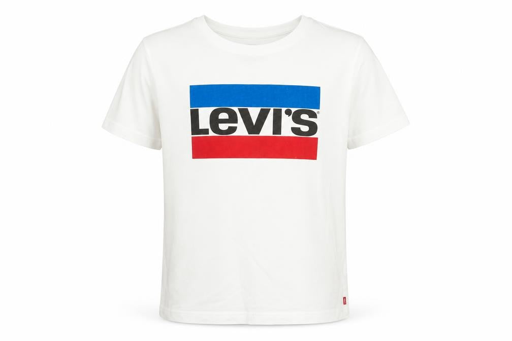 Levi's Boys White Graphic Logo Cotton T-Shirt 14 Years 164cm