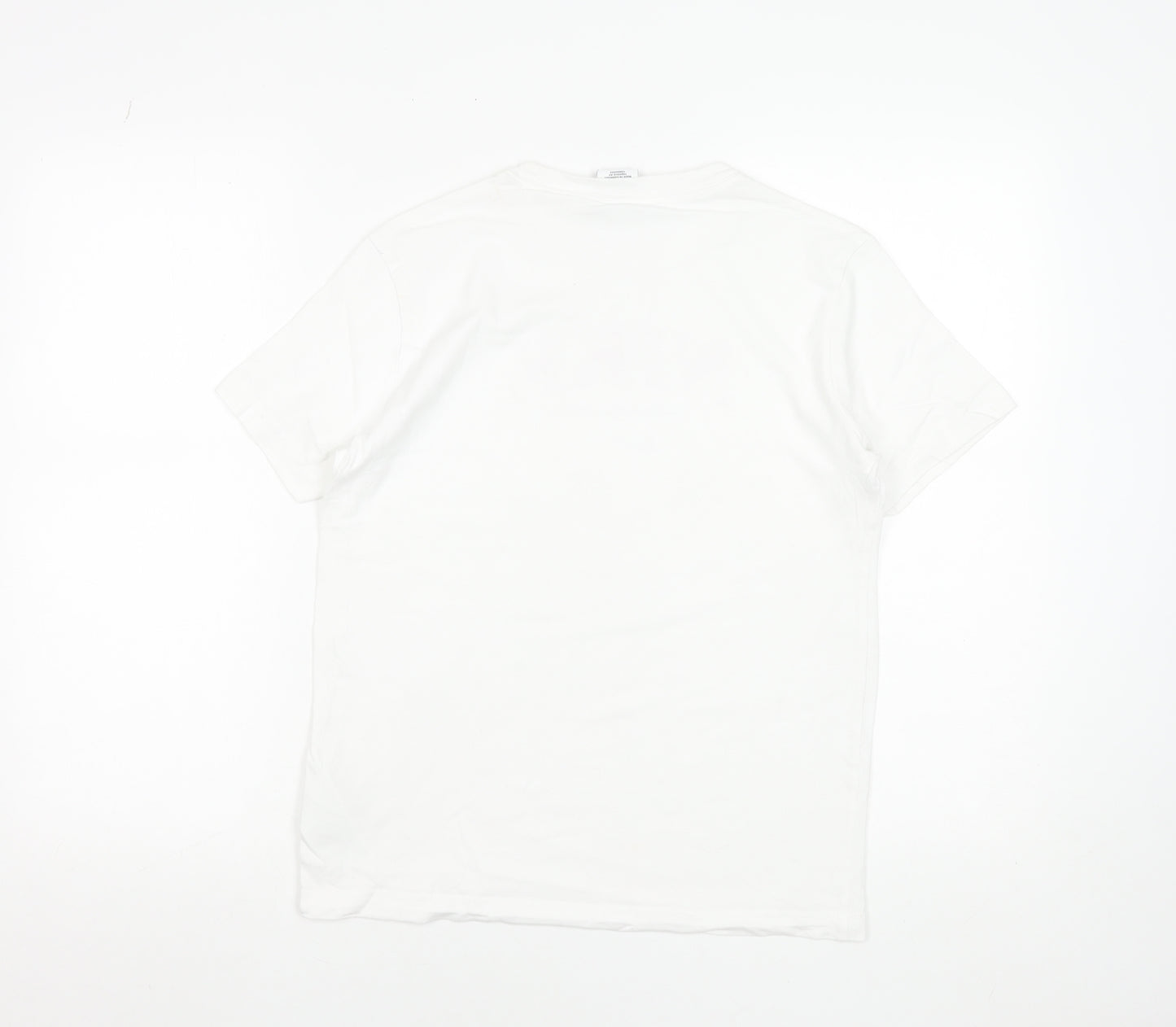 Nike Girls White Pink Graphic Logo T-Shirt Size L 146-156cm Cotton