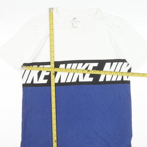 Nike Men's Multicoloured L Athletic Fit Crew Neck Graphic T-Shirt