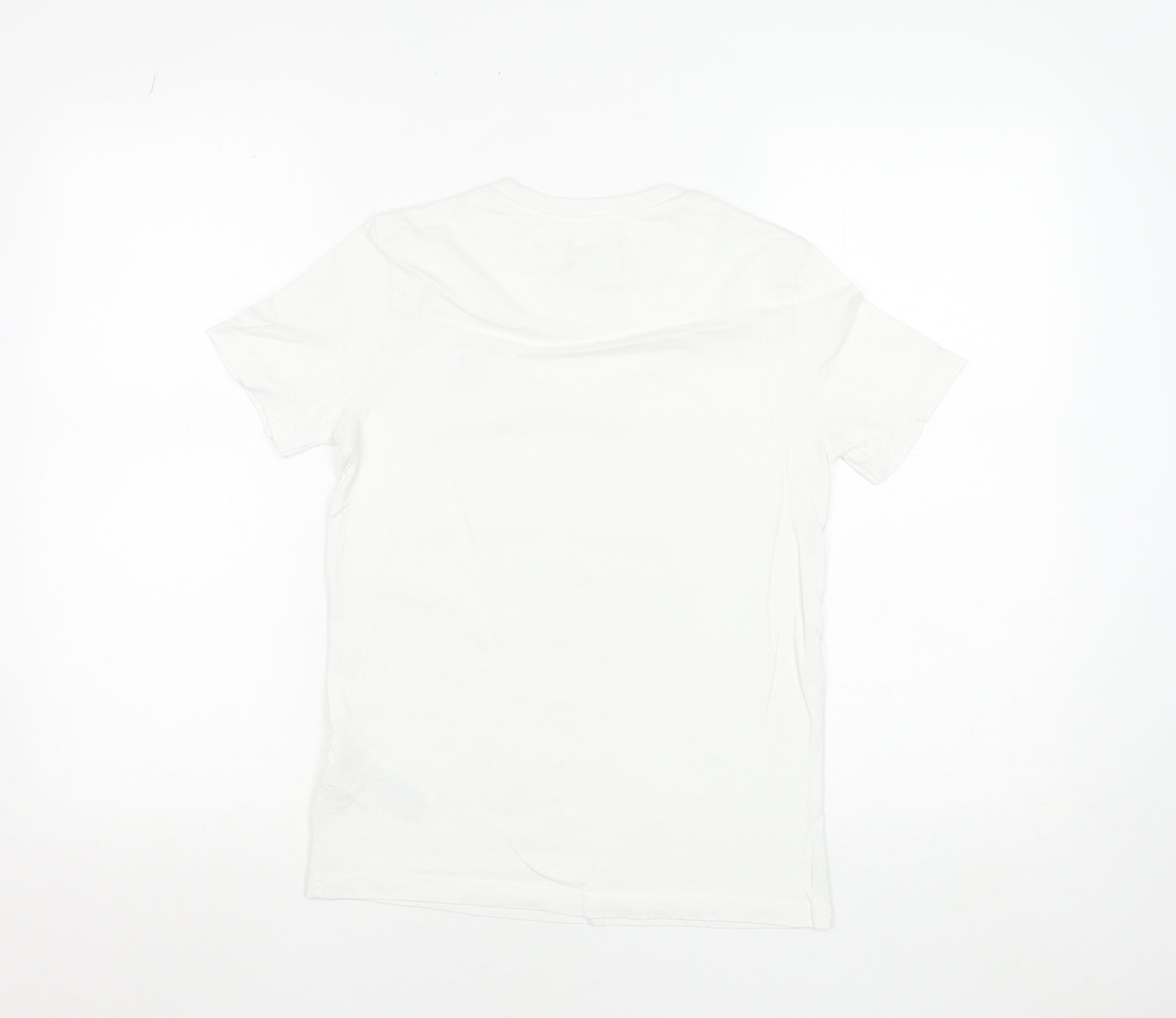 Lyle & Scott Boys White 10-11 Years Cotton Crew Neck Logo T-Shirt