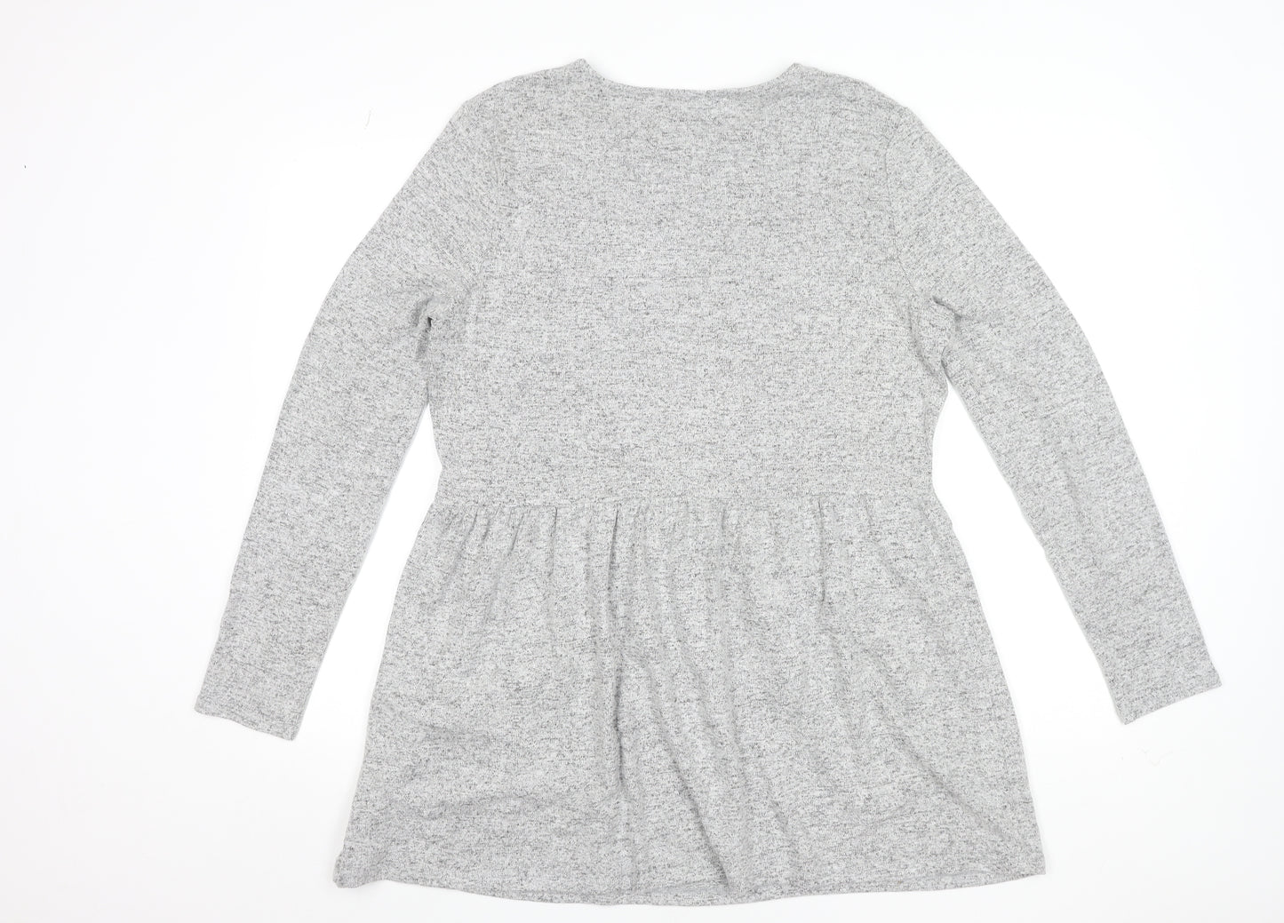 Dorothy Perkins Women’s Grey Long Sleeve Tunic Top UK 16