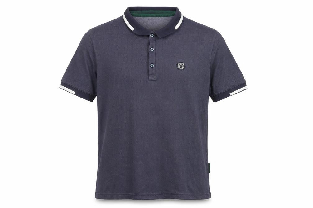 Nicholas Deakins Men's Blue Short Sleeve Cotton Polo Shirt Size M
