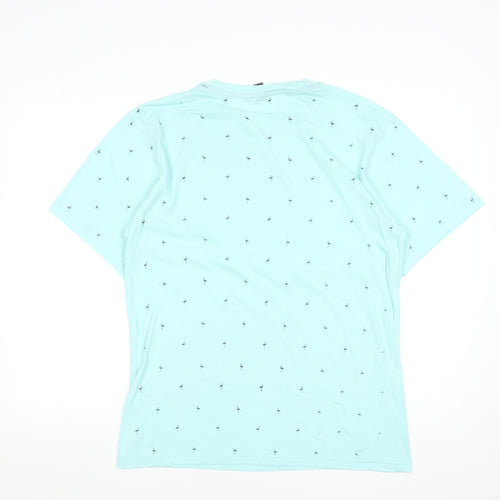 Street Rules Men's Blue XL Graphic Print Cotton Blend T-Shirt