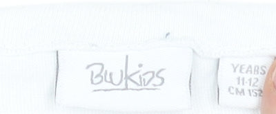 BluKids Boys Blue Dip Dye Cotton Chill Dude T-Shirt 11-12 Years