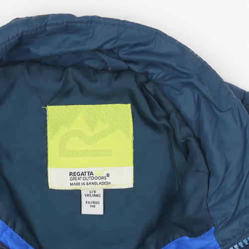 Regatta Boys Blue 6 Years Padded Zip Lightweight Activewear Jacket