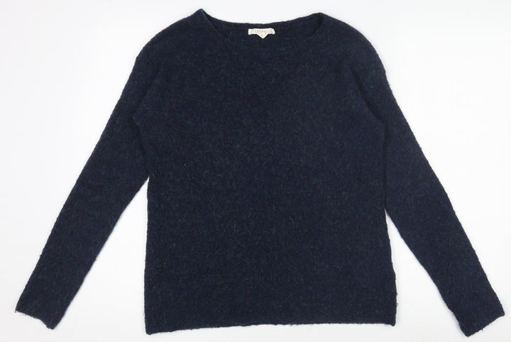 Esprit Women's Navy Wool Blend Long Sleeve Crew Neck Jumper Size S