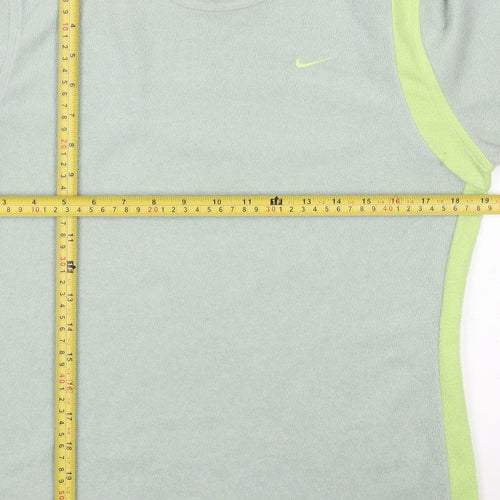 Nike Women Green Fleece Pullover Sweatshirt Size S
