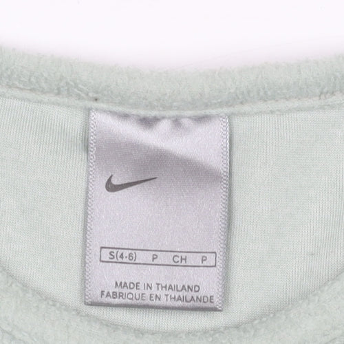 Nike Women Green Fleece Pullover Sweatshirt Size S