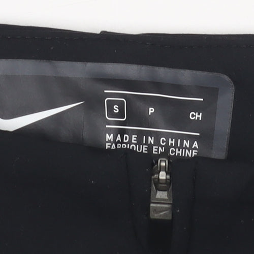 Nike Womens Black S Jogger Trousers Slim Fit Zip Sport Pants