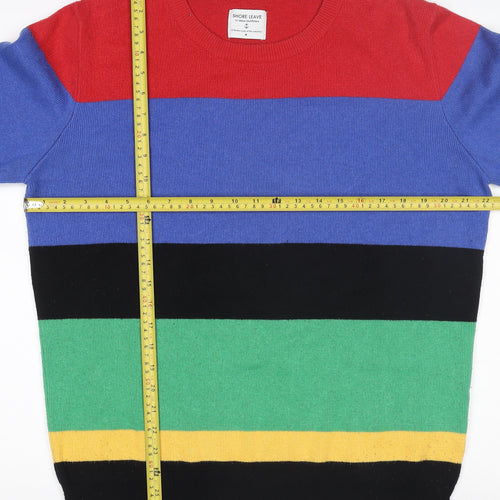Shore Leave Men's Multicoloured Striped Cotton Acrylic Jumper M