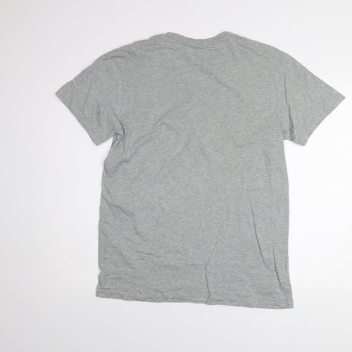 Nike Men's Grey Small Short Sleeve Crew Neck T-Shirt