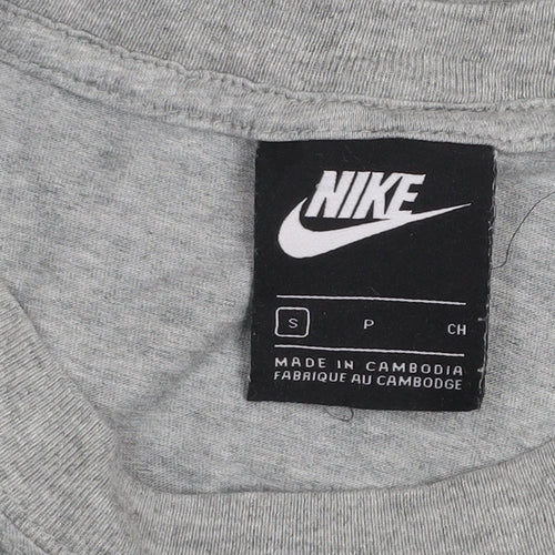 Nike Men's Grey Small Short Sleeve Crew Neck T-Shirt