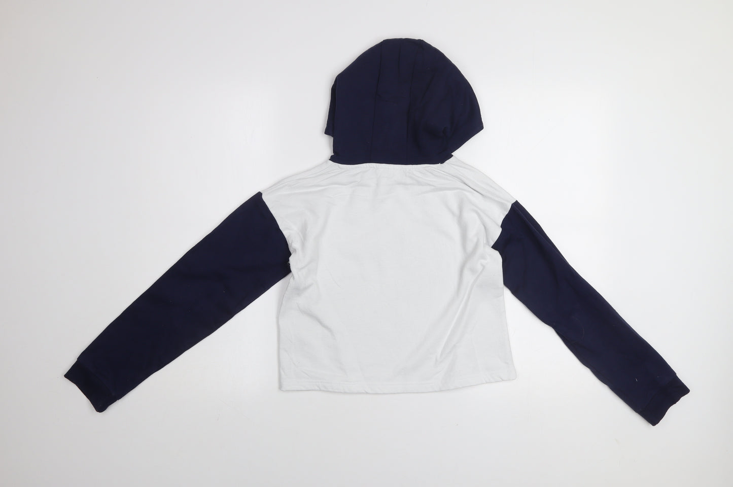 Disney Girls White Stitch Pullover Hoodie 11-12 Years Graphic Print