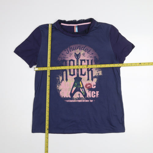 Culito from Spain Women's Blue Rock Graphic T-Shirt Size M