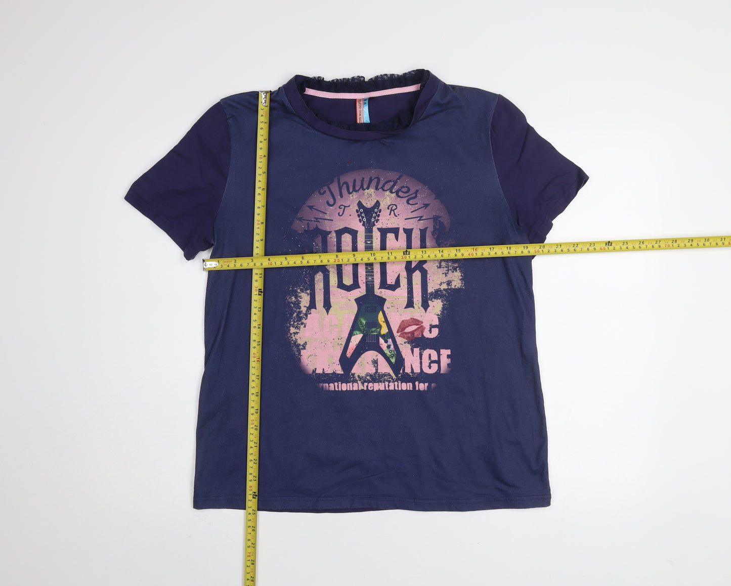 Culito from Spain Women's Blue Rock Graphic T-Shirt Size M