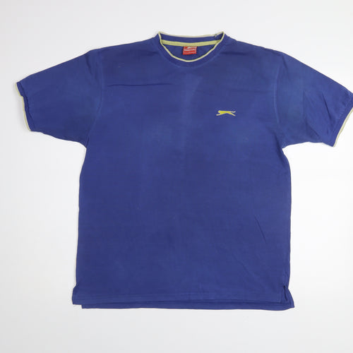 Slazenger Men's Blue Crew Neck Short Sleeve T-Shirt Size L