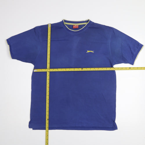 Slazenger Men's Blue Crew Neck Short Sleeve T-Shirt Size L