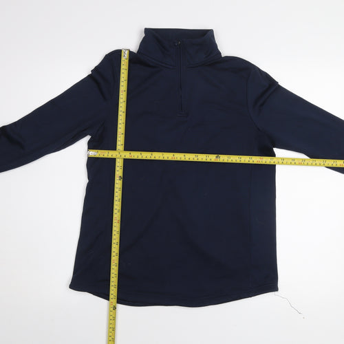 Mountain Warehouse Women Navy 1/2 Zip Pullover Sweatshirt Size M