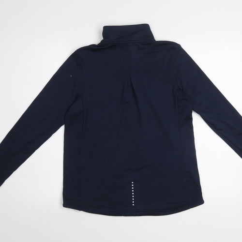 Mountain Warehouse Women Navy 1/2 Zip Pullover Sweatshirt Size M