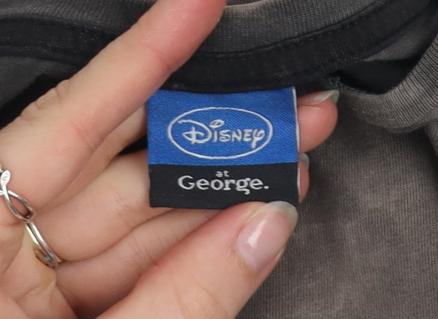 Disney at George Boys Grey 9-10 Years Mickey Mouse T-Shirt