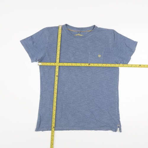 FatFace Boys Blue Cotton Crew Neck Basic T-Shirt 12-13 Years