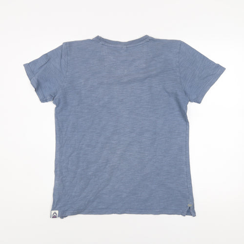 FatFace Boys Blue Cotton Crew Neck Basic T-Shirt 12-13 Years