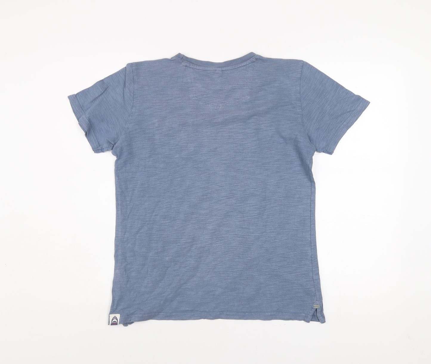 FatFace Boys Blue Cotton Crew Neck Basic T-Shirt 12-13 Years